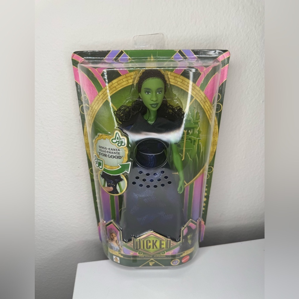 Wicked For Good Elphaba Thropp Singing Changed for Good Doll NWB In Hand